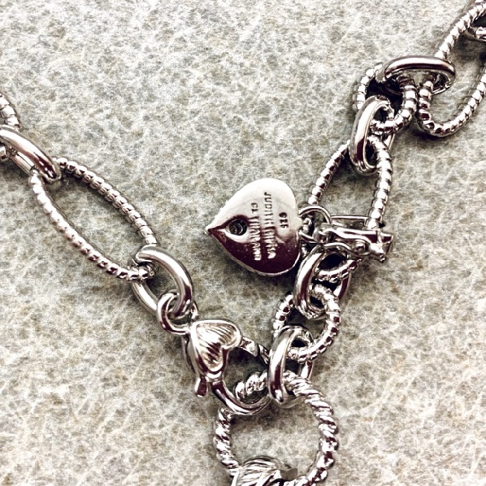 Vintage Judith Ripka Heart Pendant and Chain - Picture 9 of 16